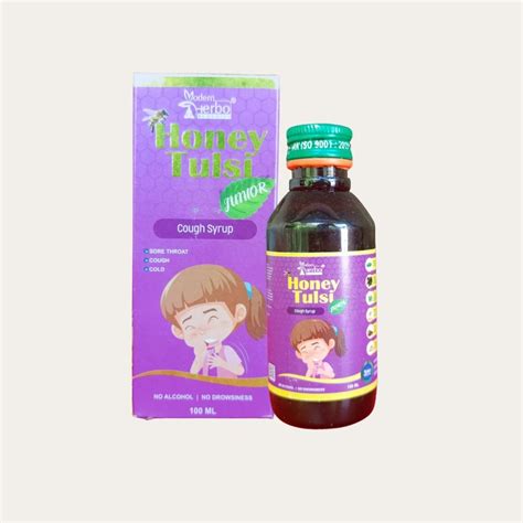Junior Honey Tulsi Syrup for Cold and Cough, Difficulty in Breathing