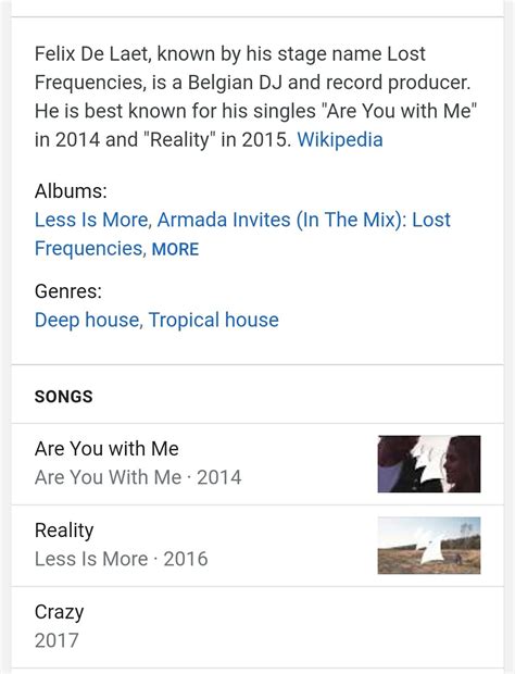 Lost frequencies are you with me extended mix wikipédia - Brainly.in