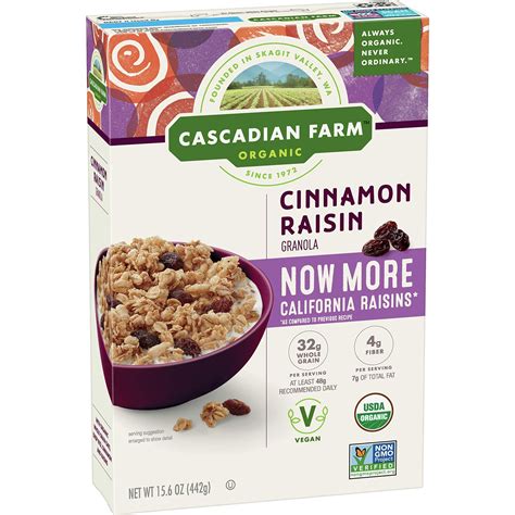 Cascadian farm organic granola cinnamon – Artofit