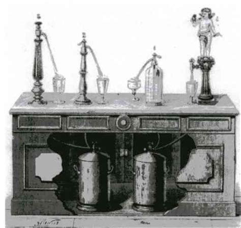 Las fuentes de soda | La historia antigua del sifón y los demás refrescos