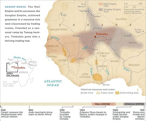 Map Of Africa Timbuktu