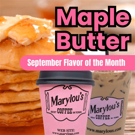 Marylou's Coffee Menu