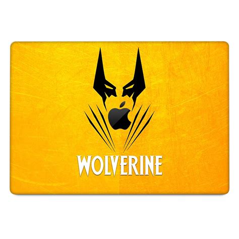 Wolverine with Yellow Background MacBook Pro 13 Intel 2020 Laptop Skin