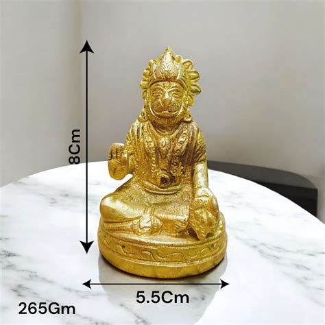 Brass Hanuman Ji Murti – Devotional Idol | Malawala