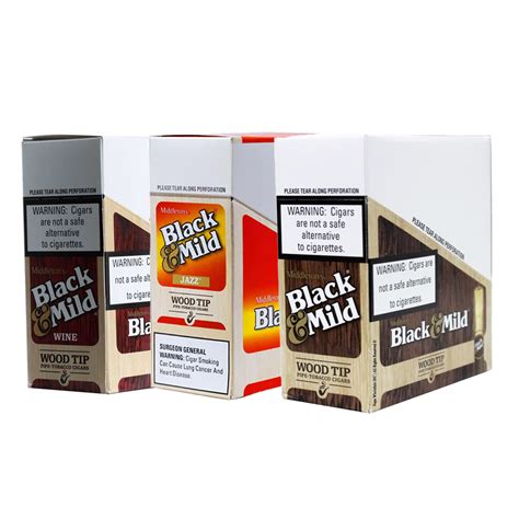 Middleton’s Black & Mild Wood Tip Cigars 10 Packs of 5
