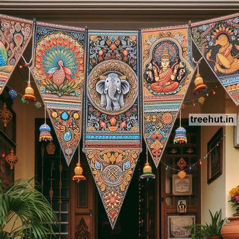 85 Diwali Decoration Ideas with Pennants and Decoration Techniques