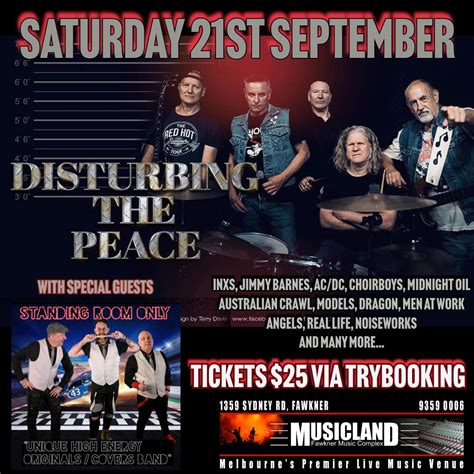 DISTURBING THE PEACE Featuring Jimi Hocking (from The Screaming Jets ...