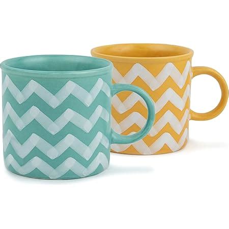 Buy Shay Ceramic Line Cappuccino Cup, Set of 2, Black, 270ml | Coffee ...