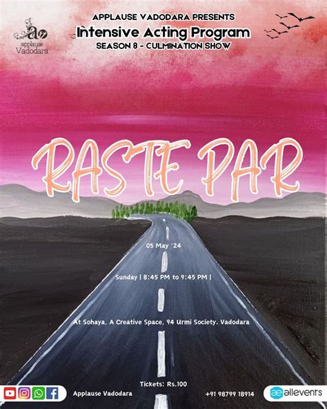 Raste Par | Intensive acting program - Season 8 presentation, Sohaya, A ...