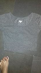 THE BLAZZE 1059 Women's Cotton Basic Sexy Solid Scoop Neck Slim Fit ...