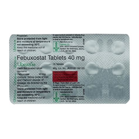 Ubexa 40 mg Tablet | Uses, Side Effects, Price | Apollo Pharmacy