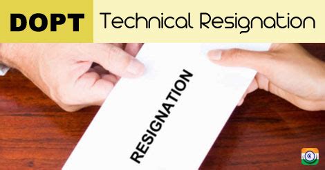 Technical Resignation : Highlights of consolidated instructions issued ...