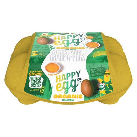 Happy Egg Co. Happy Egg Large Brown Organic Free Range Eggs, Grade A ...