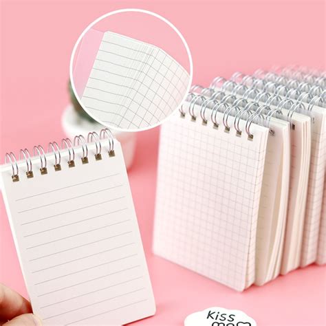 Waterproof Notebook Writing Paper Notepad With Metal Coil 60 Sheets/pc School Office Stationery ...