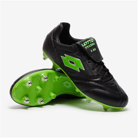 Lotto Stadio 200 III SGX 50th Anniversary - All Black/Spring Green ...