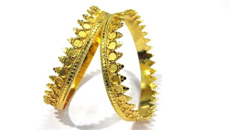 Buy Shree Mauli Creation Golden Alloy Pichodi Bangles Set of 2 for ...