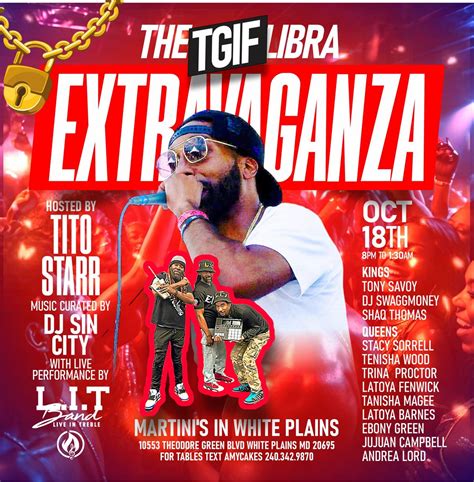 The TGIF Libras ♎️ Extravaganza , Martinis in White Plains, 18 October ...