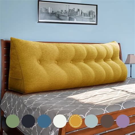 Woodzoid Reading Bed-Rest Pillow Large Bolster Triangular Positioning ...