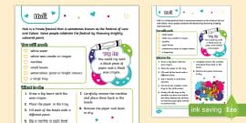 Design a Holi T-shirt Activity