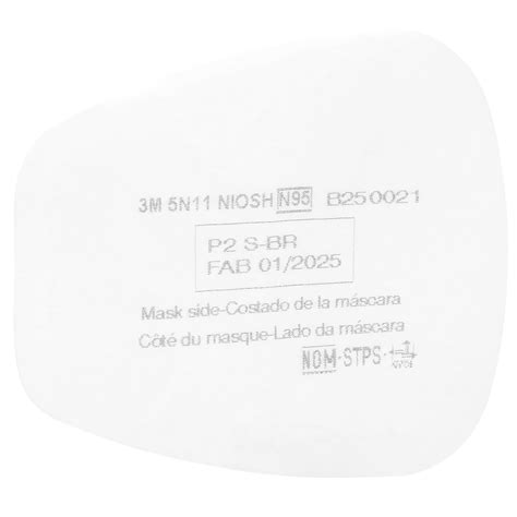 3M Particulate Filter 5N11, N95 Respiratory Protection (Pack of 10 ...