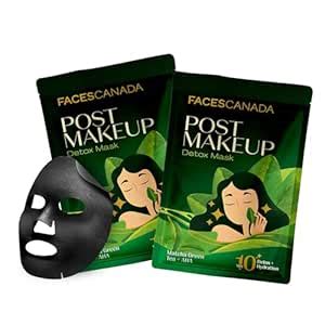 Buy FACESCANADA Post-Makeup Detox Mask, 50G | Gentle Exfoliating Sheet ...
