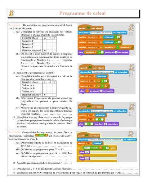 Programme De Calcul 的图像结果