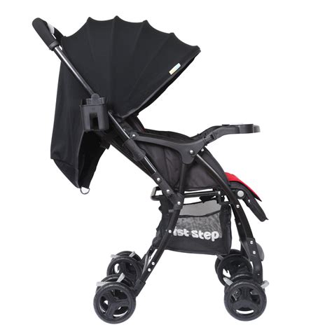 1st Step Caramel Baby Pram Cum Stroller with 5 Point Safety Harness/In