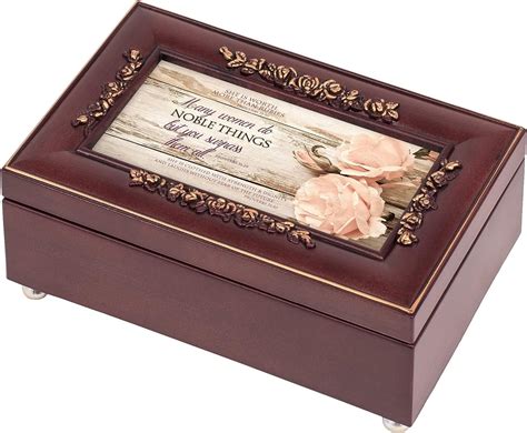 Cottage Garden Noble Woman Embossed Petite Rosewood India | Ubuy