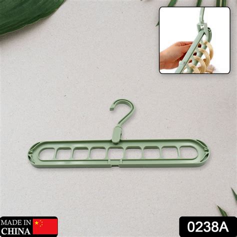 HOLE PLASTIC HANGER HANGING HOOK INDOOR WARDROBE CLOTHES ORGANIZATION ...