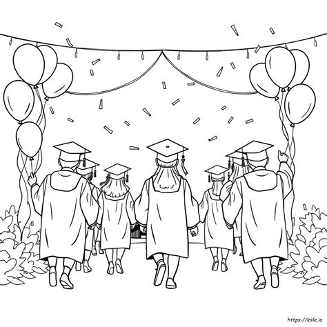 Free Graduation Coloring Pages 2024