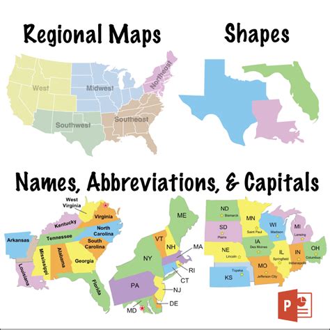 USA Map Abbreviation 的图像结果