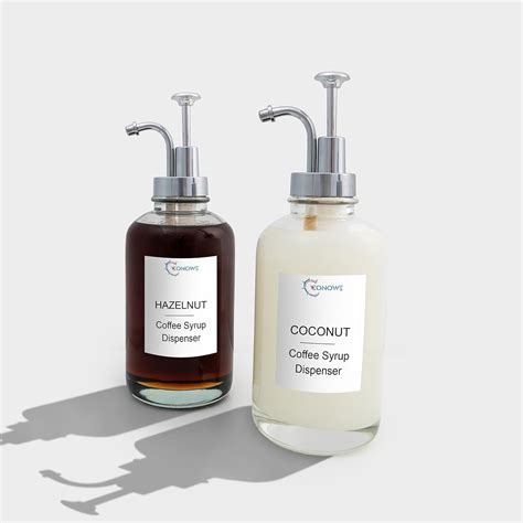 Amazon.com: CONOWE Coffee Syrup Dispenser - For Coffee Bar - Set of 2 ...