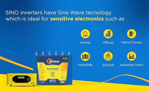 Eastman Inverter & Battery Combo - Sino Pure Sine Wave Home UPS 1200VA ...