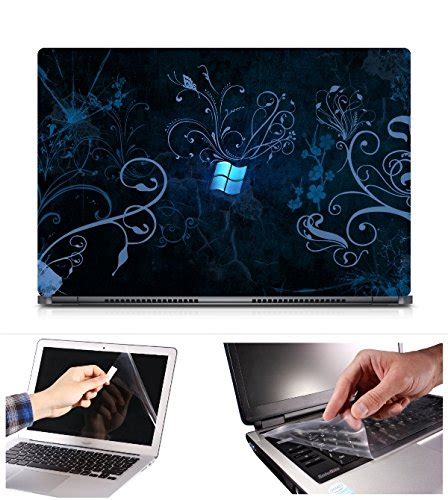 Skin Yard Blue Abstract Window Wallpaper Laptop Skin Decal with ...