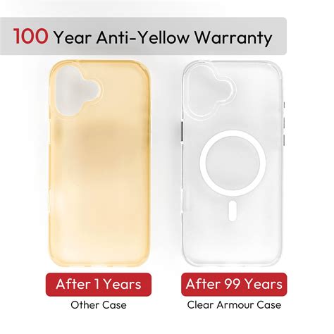 Buy iPhone 17 Transparent MagSafe Case | Clear Armour – 100-Year Anti ...