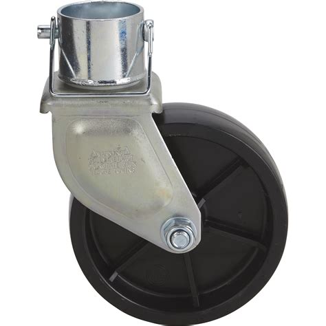 Ultra-Tow Jack Caster Wheel, 6in. Dia., Fits 2 1/4in. Round Tube Jacks ...