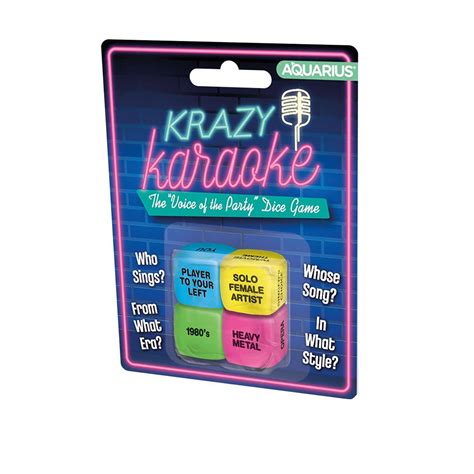 Krazy Karaoke Dice Rolling Game (4 Dice) - William Valentine