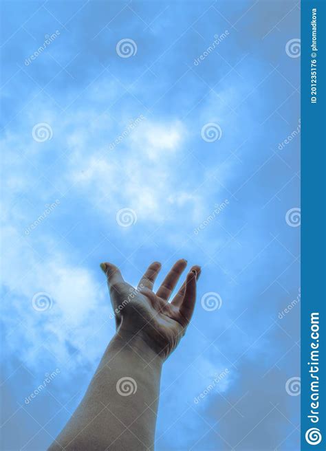 Womans Hand Reaching Up