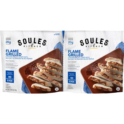 Flame Grilled Chicken Breast Strips | John Soules Foods