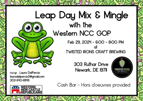 Leap Day Mix & Mingle @ TWISTED IRONS CRAFT BREWING, 303 Ruthar Dr ...