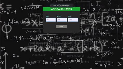 Image result for Age Calculator Math Project