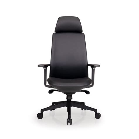 Buy Elentra Black Leatherette High Back Chair Online at Durian