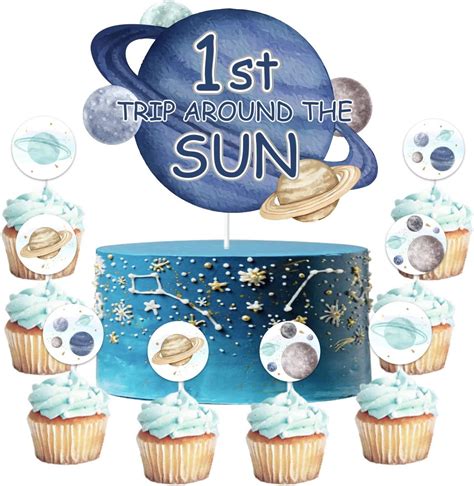 First Trip Around the Sun Birthday Party Ideas for Baby Boys