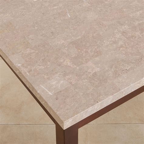 Buy (Refurbished) Oxville Marble Top 6-Seater Dining Table - Brown from ...