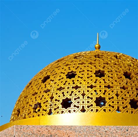 Minaret And Religion In Clear Sky In Oman Muscat The Old Mosque Photo Background And Picture For ...