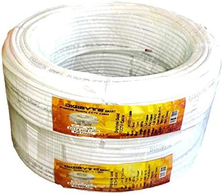 Buy DIGIBYTE® Gold Plus 3+1 Coaxial Cable Bundle for CCTV Camera Online ...