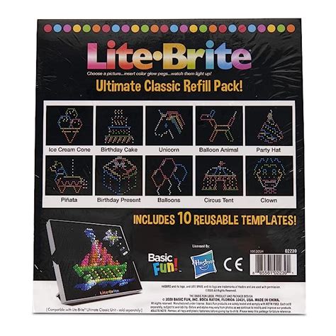 Buy Lite Brite Ultimate Classic Refill Pack - Celebration Theme - 10 ...