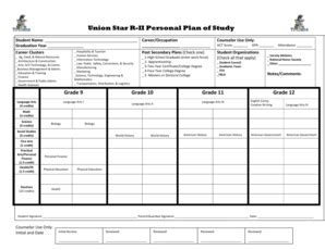 Plan Of Study Template - Fill Online, Printable, Fillable, Blank ...