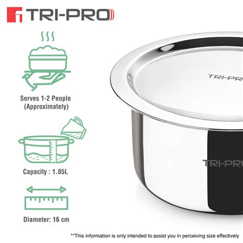 Bergner Tripro Triply 5 Pcs Cookware Set - Induction Bottom
