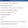 CAN SOMEONE GIVE ME PIANO NOTES OF SONG AYE ZINGADI GALE LAGA - Brainly.in